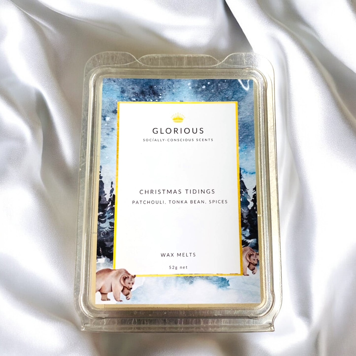Patchouli, Tonka and Spices Wax Melts - 'Christmas Tidings'