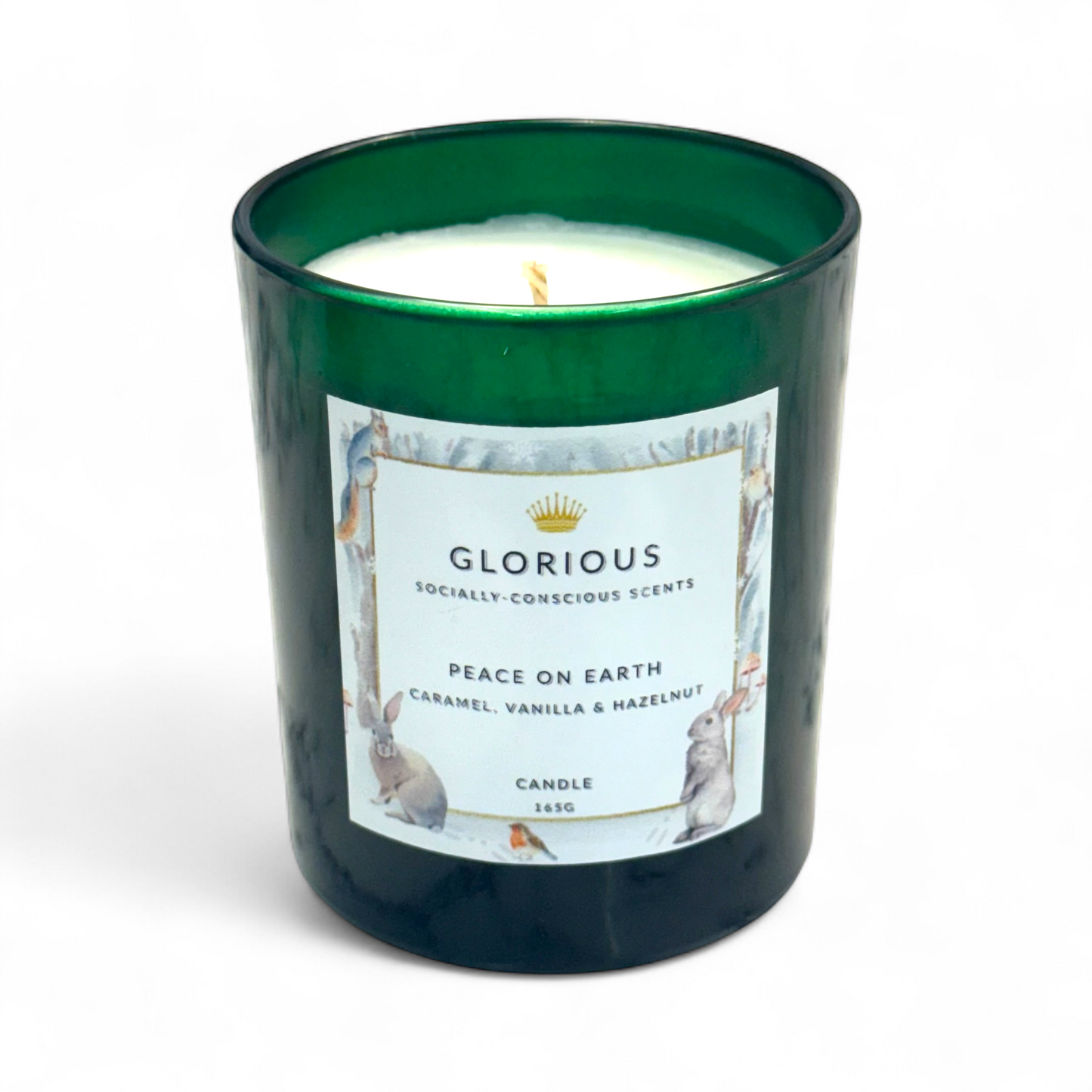 Peace On Earth Candle - with notes of Caramel, Vanilla and Hazelnut
