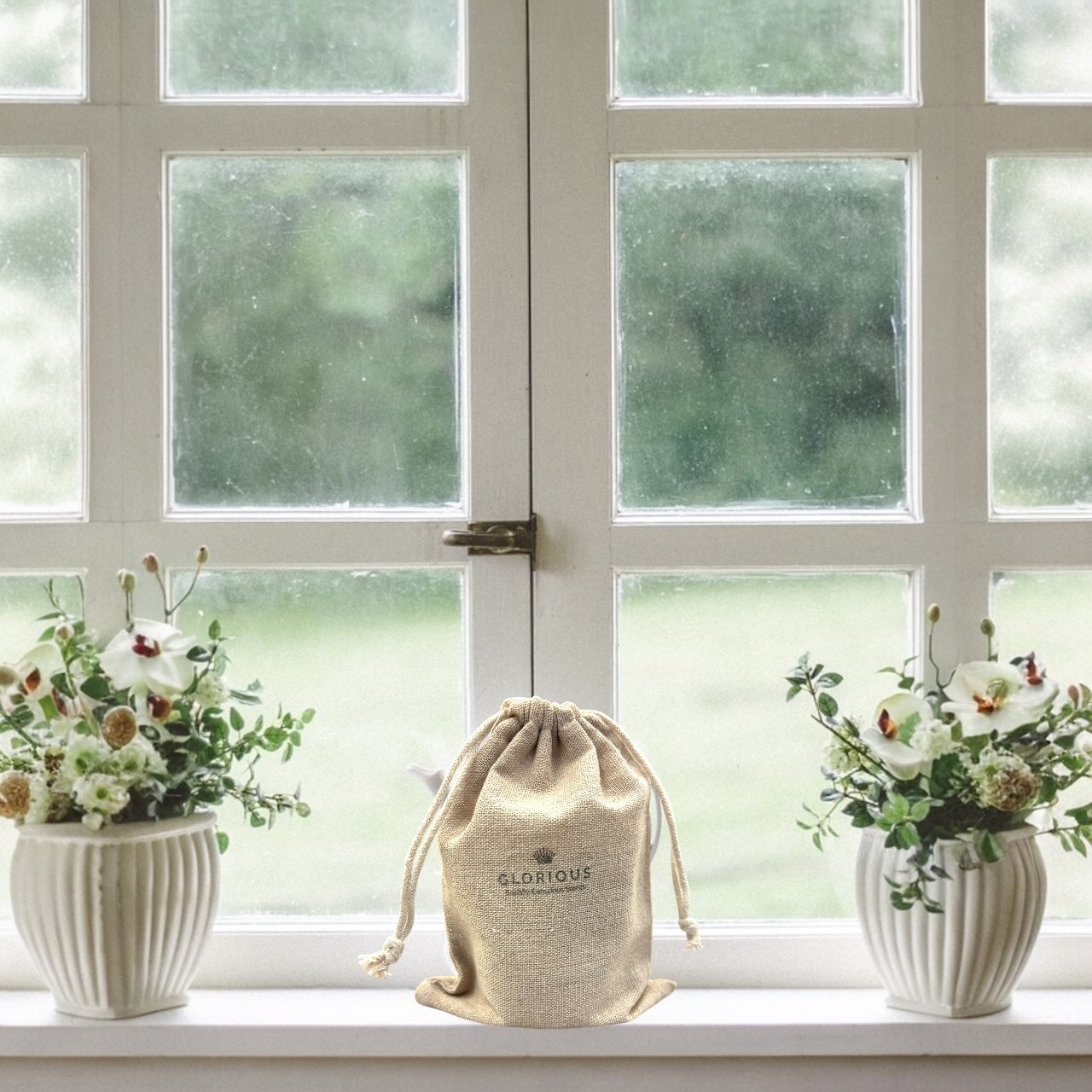 Natural Linen Eco-friendly Candle Gift Bag