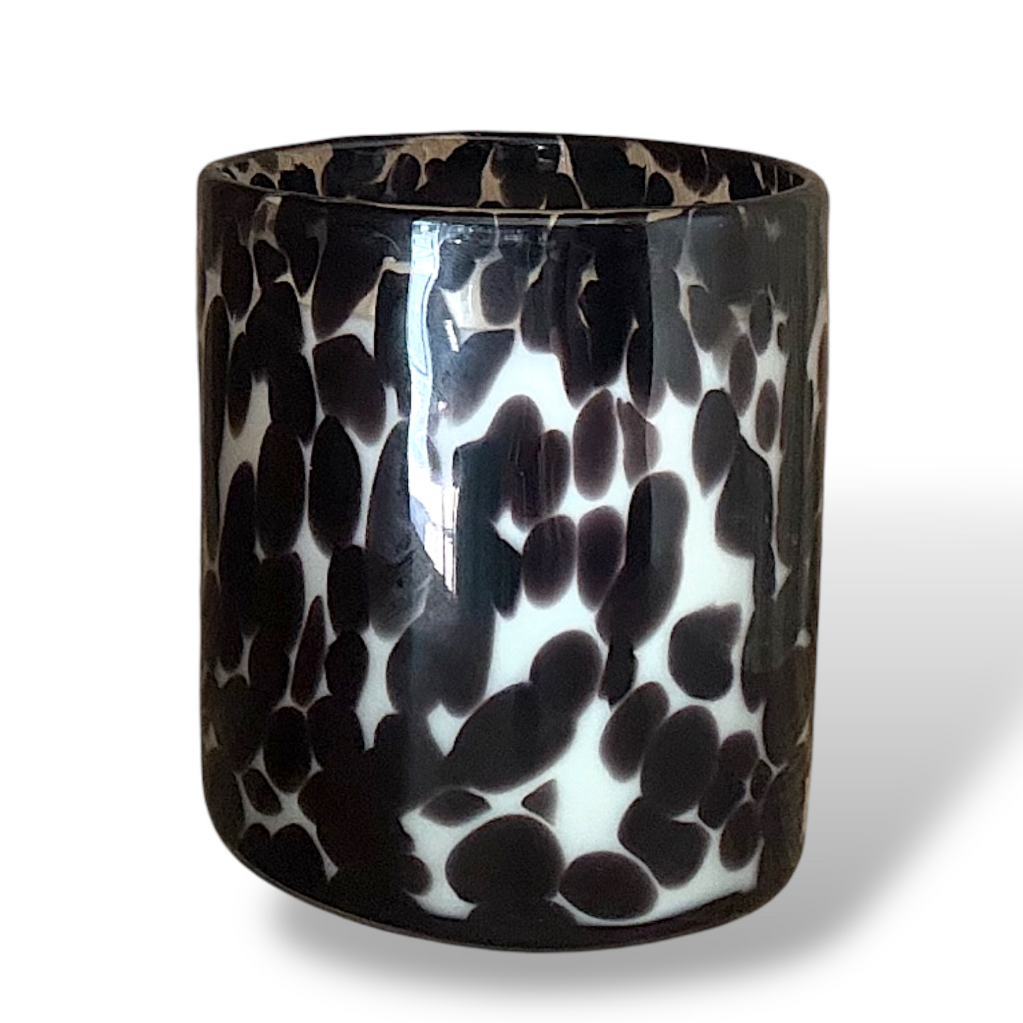 400g Nocturne Black Splash Hand-Blown Container Candle