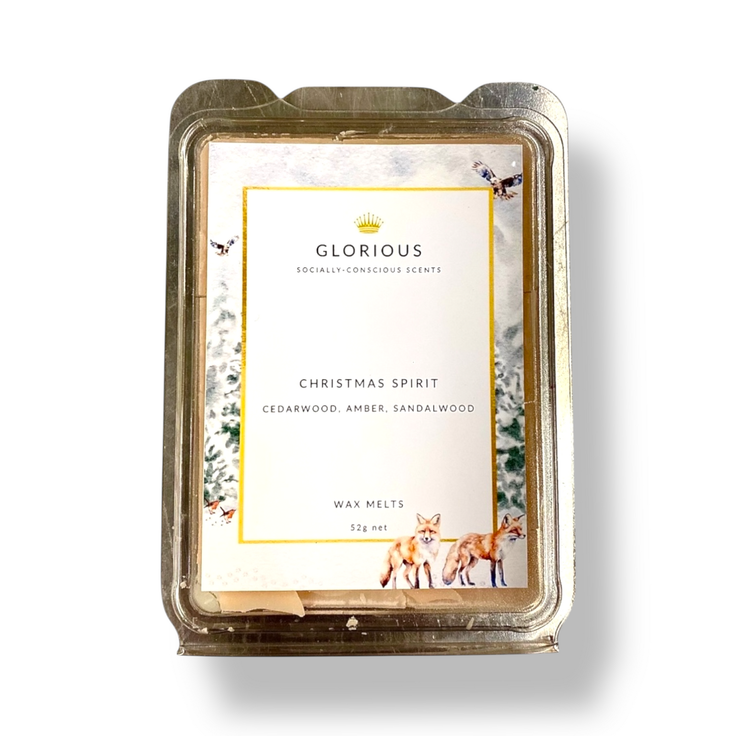 Cedarwood, Amber and Sandalwood Wax Melts - 'Christmas Spirit'