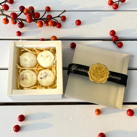 Lime Basil and Mandarin Gift Box Of 4 Luxury Botanical Wax Melts