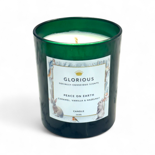Peace On Earth Candle - with notes of Caramel, Vanilla and Hazelnut