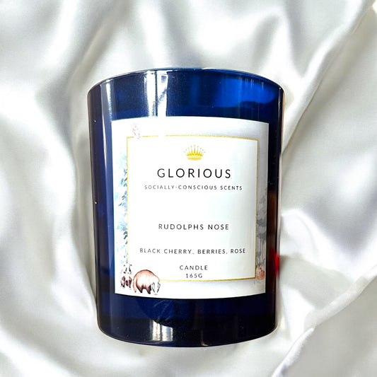 Rudolphs Nose Candle - with notes of Black Cherry, Berries and Rose