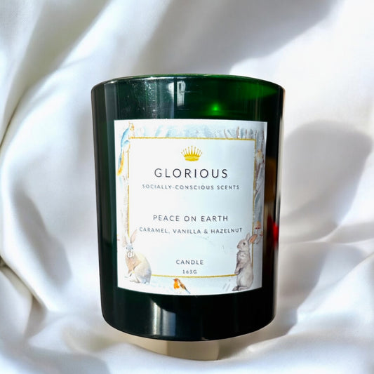 Peace On Earth Candle - with notes of Caramel, Vanilla and Hazelnut