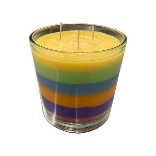 Large Autism/Pride Candle Multi - Special Order