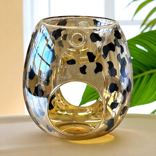Wax Melt Burner  - Amber Animal Print