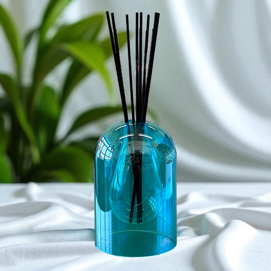 Gorgeous Large Blue Domed Reed Diffuser Bottle
