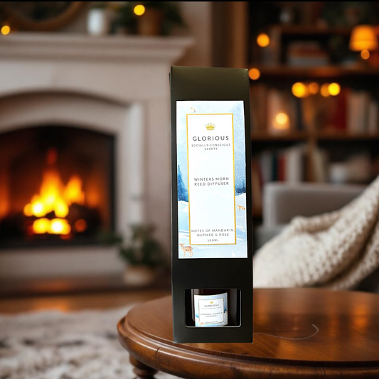 Winters Morn - Cinnamon, Nutmeg, Patchouli & Rose Luxury Reed Diffuser